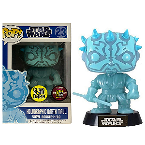 Funko Pop! Television Star Wars Holographic Darth Maul 23 Exclusivo Glow