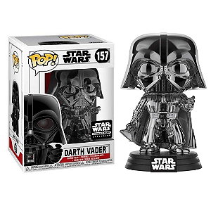 Funko Pop! Television Star Wars Darth Vader 157 Exclusivo Chrome