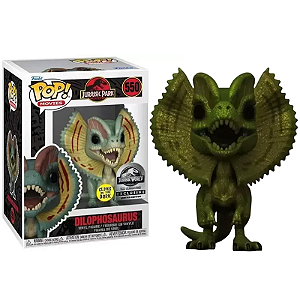 Funko Pop! Filme Jurassic Park Dilophosaurus 550 Exclusivo Glow