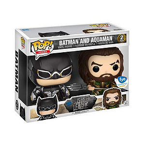 Funko Pop! Dc Comics Liga Da Justiça Batman And Aquaman 2 Pack Exclusivo