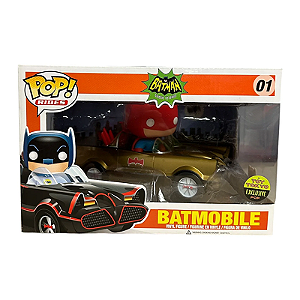 Funko Pop! Rides DC Comics Batman Batmobile 01 Exclusivo Gold