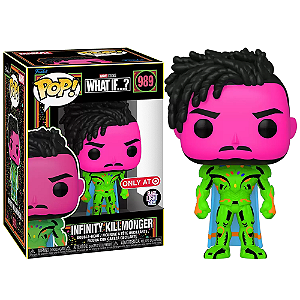 Funko Pop! Marvel What if…? Infinity Killmonger 989 Exclusivo Blacklight