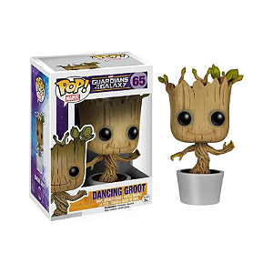 Funko Pop! Marvel Guardioes da Galaxia Dancing Groot 65 Exclusivo