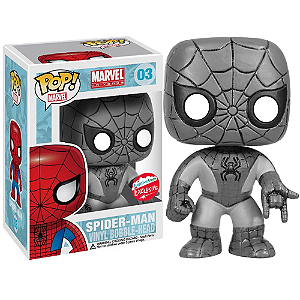 Funko Pop! Marvel Homem Aranha Spider Man 03 Exclusivo Black and White