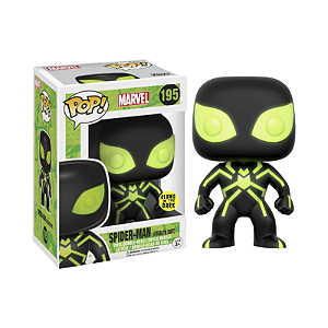 Funko Pop! Marvel Homem Aranha ; Spider Man Stealth Suit 195 Exclusivo Glow
