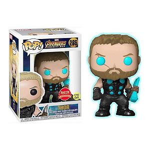 Funko Pop! Marvel Os Vingadores Guerra Infinita Thor 286 Exclusivo Glow
