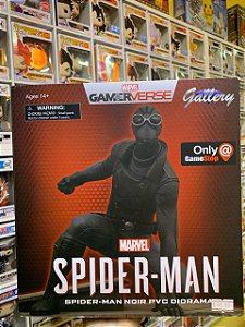 Spider Man Noir PVC Diorama Gamerverse Marvel Exclusivo Original Lacrado