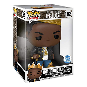 Funko Pop! Rocks The Notorious BIG With Crown 162 Exclusivo 10 Polegadas
