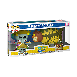 Funko Pop! Animation Bob Esponja Squidward And Sea Bear 2 Pack