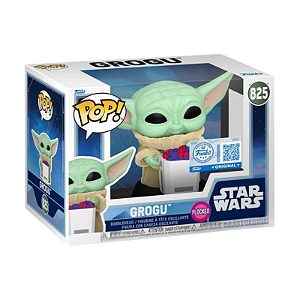 Funko Pop! Television Star Wars Grogu 825 Exclusivo Flocked