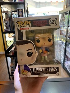 Funko Pop! Television Stranger Things Eleven With Eggos 421 - CAIXA DANIFICADA E DETALHE