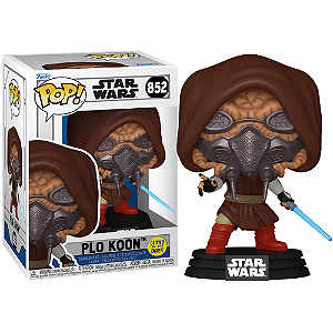 Funko Pop! Television Star Wars Plo Koon 852 Exclusivo Glow