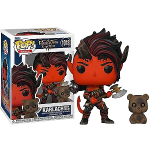 Funko Pop! Games Baldurs Gate Karlach With Clive 1018 * CAIXA DANIFICADA