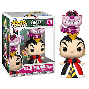 Funko Pop! Disney Alice no Pais das Maravilhas Queen Of Hearts With Chesire Cat 1771
