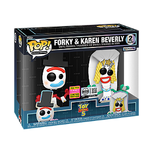 Funko Pop! Limited Edition Disney Toy Story 5 Forky And Karen Beverly Exclusivo 3500 Pcs 2 Pack