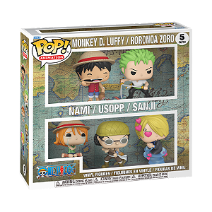 Funko Pop! Animation One Piece Monkey D. Luffy, Roronoa Zoro, Nami, Usopp And Sanji 5 PC