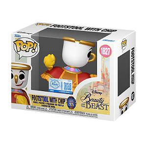 Funko Pop! Disney A Bela E A Fera Footstool With Chip 1827 Exclusivo