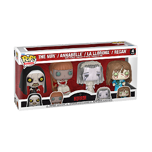 Funko Pop! Filmes Warner Bros The Nun, Annabelle, La Llorona And Regan 4 Pack
