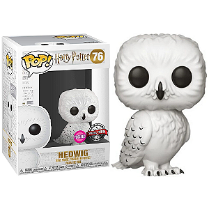 Funko Pop! Filme Harry Potter Hedwig 76 Exclusivo Flocked