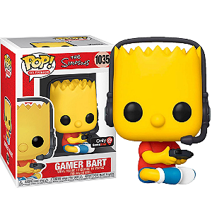 Funko Pop! Television Os Simpsons Gamer Bart 1035 Exclusivo