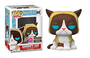 Funko Pop! Icons Gata Rabugent Grumpy Cat 60 Exclusivo Flocked