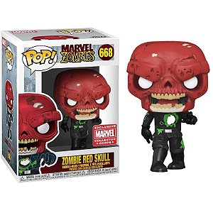 Funko Pop! Marvel Zombies Zombie Red Skull 668 Exclusivo