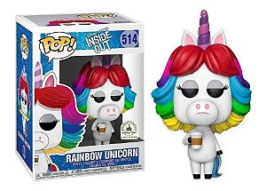 Funko Pop! Filme Disney Divertida Mente Rainbow Unicorn 514 Exclusivo