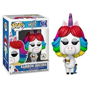Funko Pop! Filme Disney Inside Out Divertida Mente Rainbow Unicorn 514 Exclusivo