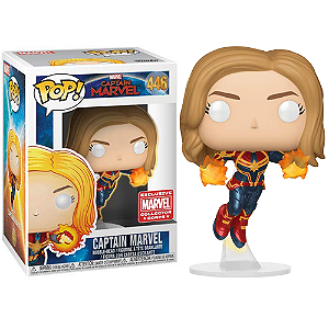 Funko Pop! Marvel Capita Marvel / Captain Marvel 446 Exclusivo Glow