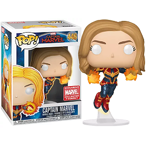 Funko Pop! Marvel Capita Marvel / Captain Marvel 446 Exclusivo Glow