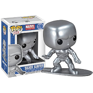 Funko Pop! Marvel Quarteto Fantastico Surfista Prateado Silver Surfer 19
