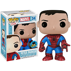 Funko Pop! Marvel Spider Man Homem Aranha Peter Parker 34 Exclusivo