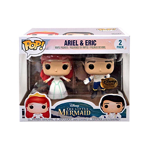 Funko Pop! Filme Disney A Pequena Sereia Ariel & Eric 2 Pack Exclusivo
