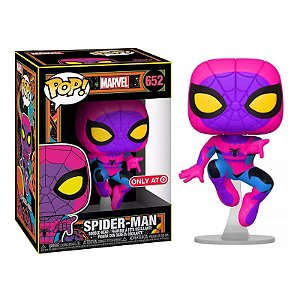 Funko Pop! Marvel Black Light Spider Man 652 Exclusivo