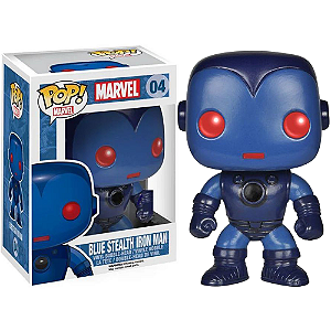 Funko Pop! Marvel Homem de Ferro / Iron Man Blue Stealth Iron Man 04 Exclusivo