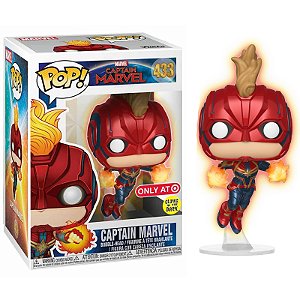 Funko Pop! Marvel Captain Marvel 433 Exclusivo Glow