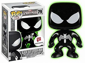 Funko Pop! Marvel Black Suit Spider-Man 79 Exclusivo
