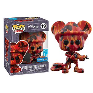 Funko Pop! Art Series Disney Mickey Mouse Firefighter Mickey 19 Exclusivo