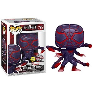 Funko Pop! Marvel Homem Aranha / Spider Man Miles Morales 775 Exclusivo Glow
