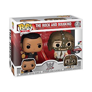 Funko Pop! WWE The Rock And Mankind 2 Pack Exclusivo