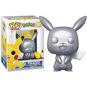 Funko pop! Games Pokemon Pikachu 353 Exclusivo Silver