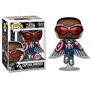 Funko Pop! Marvel The Falcon & Winter Soldier Captain America 817 Exclusivo