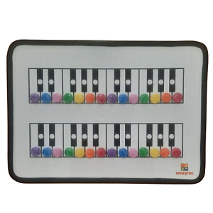 Quadro Magnético Teclado Color para Ensino de Acordes e Notas – A15 | Método Brinqtoc