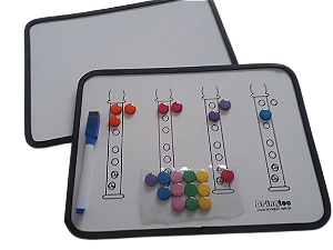 Quadro Magnético Flauta Doce Color para Ensino Musical – A14 | Método Brinqtoc