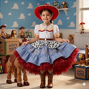 Vestido Junino Jessie Toy Story