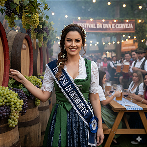 Faixa de Premiação Rainha Madrinha Princesa da Festa