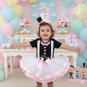 Conjunto Body e Saia Tutu Mundo Bita