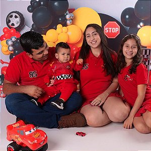 Kit 4 Peças Gola Polo Carros Infantil