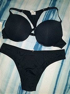 conjunto preto tamanho M  c/bolhas