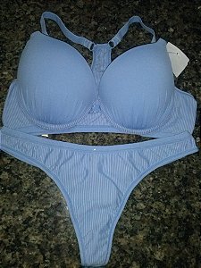 conjunto azul tamanho GG